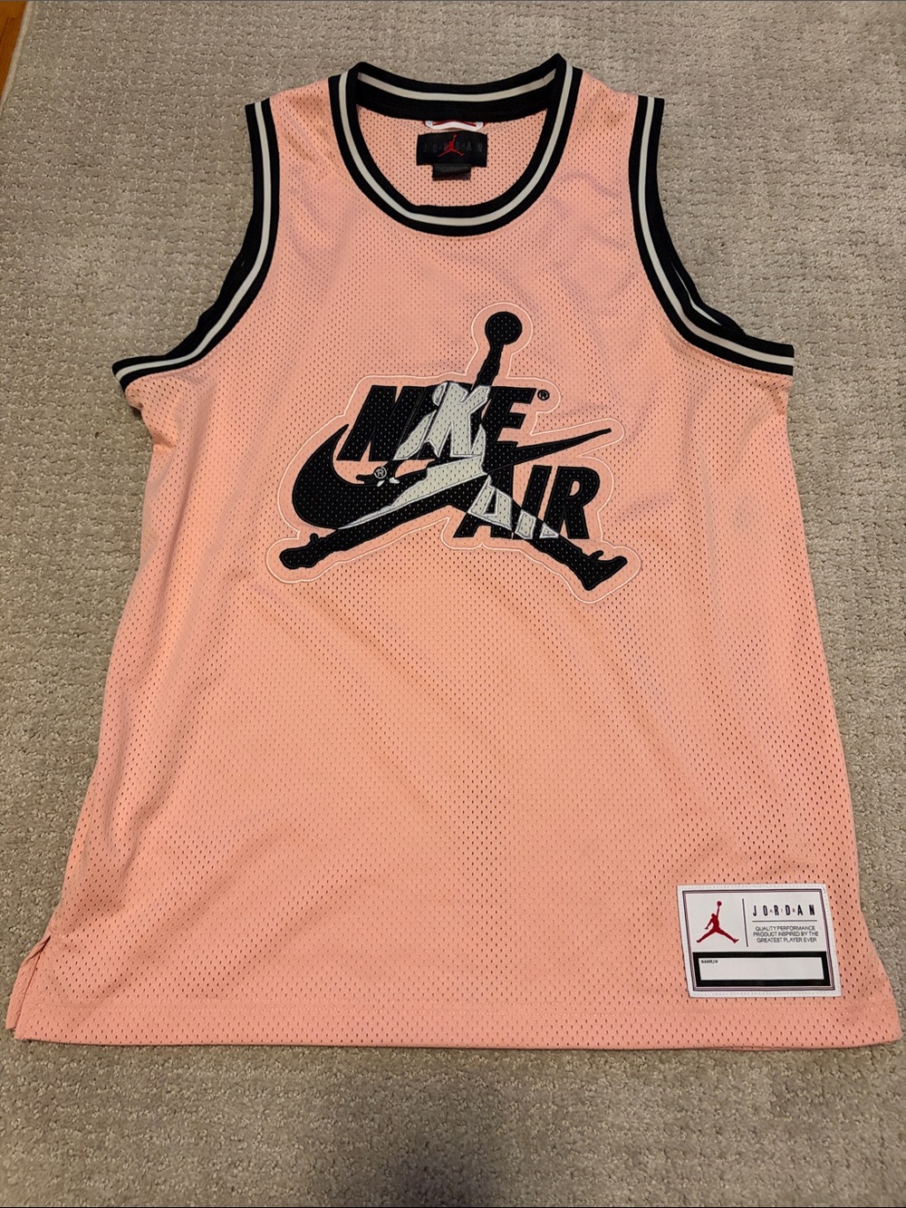 Jordan Pink Mesh Nike Air Jumpman Tank Top